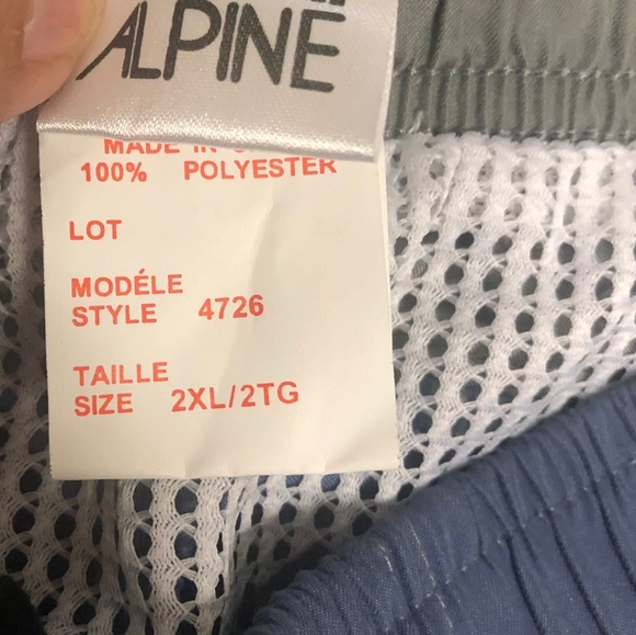 NWT Navy Blue Alpine Men's XXL Bathing Suit - Picture 4 of 7